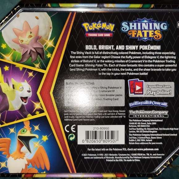 Shining fates empty pokemon tin - Picture 6 of 7